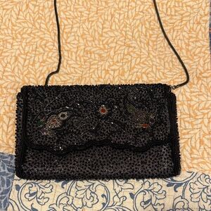 Sparkly beaded evening bag